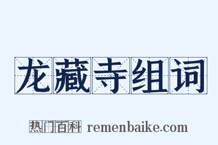 龙藏寺组词是什么意思的图片